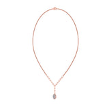 1.5CTW Oval Shaped Lab Grown Diamond (F/VS) Solitaire Necklace in 14K Gold