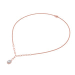 1.5CTW Oval Shaped Lab Grown Diamond (F/VS) Solitaire Necklace in 14K Gold