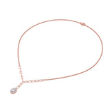 1.5CTW Oval Shaped Lab Grown Diamond (F/VS) Solitaire Necklace in 14K Gold