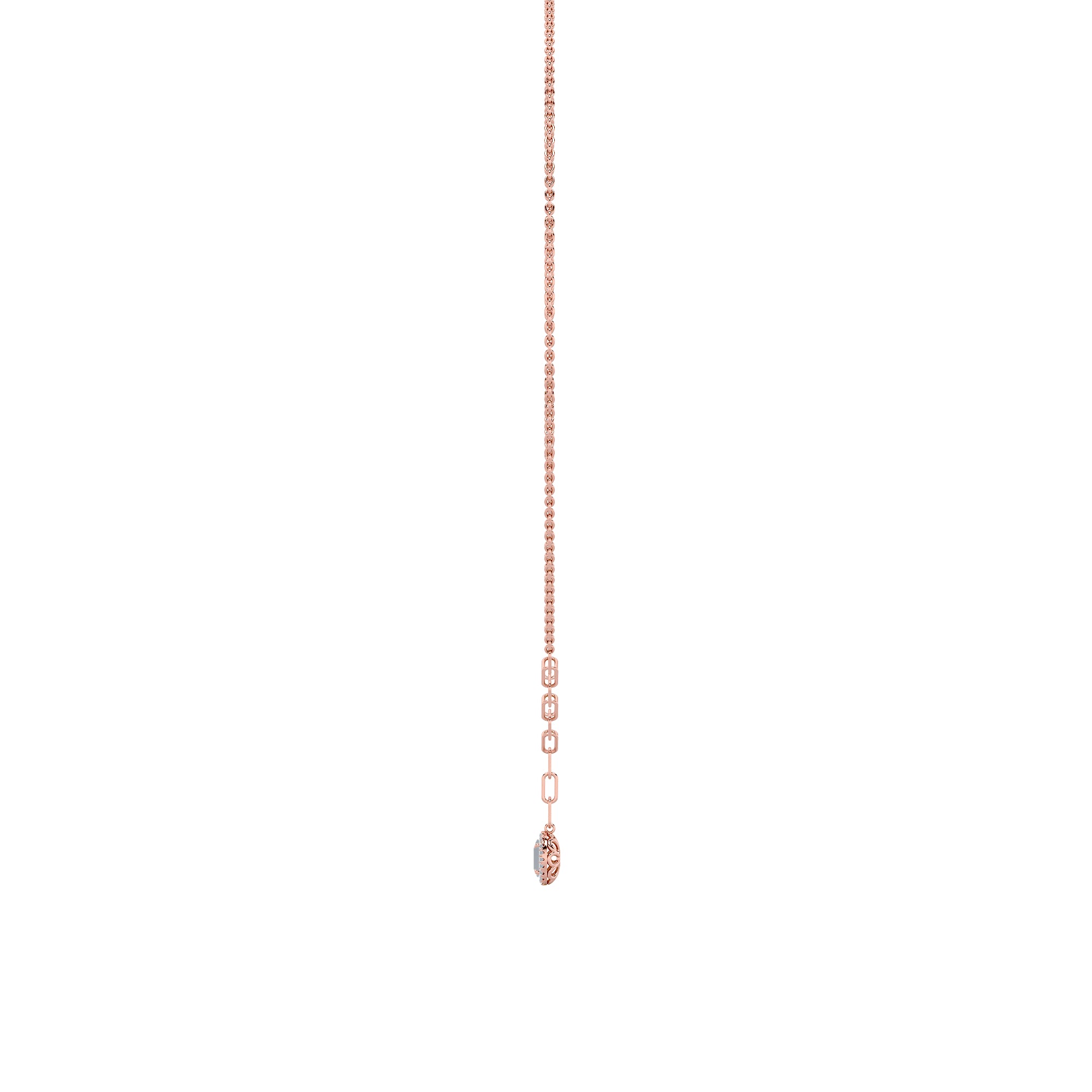 1.5CTW Oval Shaped Lab Grown Diamond (F/VS) Solitaire Necklace in 14K Gold