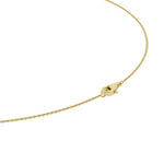 3CTW Pear Shaped Lab Grown Diamond (F/VS) Solitaire Necklace in 14K Gold