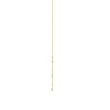 3CTW Pear Shaped Lab Grown Diamond (F/VS) Solitaire Necklace in 14K Gold