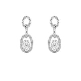 2CTW Oval Shaped Lab Grown Diamond (G/VS) Earrings in 14K Gold
