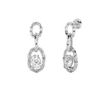 2CTW Oval Shaped Lab Grown Diamond (G/VS) Earrings in 14K Gold
