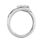 1CTW Pear Shaped Lab Grown Diamond (F/VS) East West Solitaire Ring in 14K Gold
