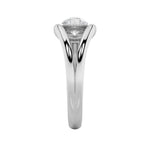 1CTW Pear Shaped Lab Grown Diamond (F/VS) East West Solitaire Ring in 14K Gold