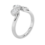 1CTW Round Shaped Lab Grown Diamond (F/VS) Three Stone Ring in 14K Gold