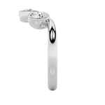1CTW Round Shaped Lab Grown Diamond (F/VS) Three Stone Ring in 14K Gold