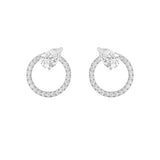 1.5CTW Pear Shaped Lab Grown Diamond (F/VS) Dangle Fashion Earrings in 14K Gold