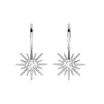 2CTW Round Shaped Lab Grown Diamond (F/VS) Astralis Earrings in 14K Gold