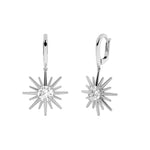 2CTW Round Shaped Lab Grown Diamond (F/VS) Astralis Earrings in 14K Gold