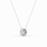 2CTW Round Shaped Lab Grown Diamond (F/VS) Solitaire Pendant in 14K Gold