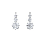 2.5CTW Round Shaped Lab Grown Diamond (F/VS) Antique Design Earrings in 14K Gold