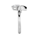 1.5CTW Round Shaped Lab Grown Diamond (F/VS) Three Stone Ring in 14K Gold
