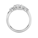 2CTW Round Shaped Lab Grown Diamond (F/VS) Three Stone Ring in 14K Gold