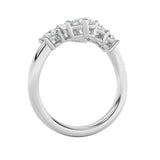 2CTW Round Shaped Lab Grown Diamond (F/VS) Three Stone Ring in 14K Gold