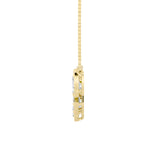2.5CTW Oval Shaped Lab Grown Diamond (F/VS) Five Stone Necklace in 14K Gold