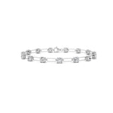 3CTW Round Shaped Lab Grown Diamond (F/VS) Station Bracelet in 14K Gold