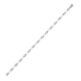 3CTW Round Shaped Lab Grown Diamond (F/VS) Station Bracelet in 14K Gold