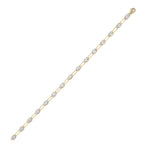 3CTW Round Shaped Lab Grown Diamond (F/VS) Station Bracelet in 14K Gold