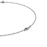 4CTW Emerald, Pear, Oval and Round Shaped Lab Grown Diamond (F/VS) Station Necklace in 14K Gold