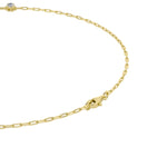4CTW Emerald, Pear, Oval and Round Shaped Lab Grown Diamond (F/VS) Station Necklace in 14K Gold