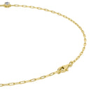 4CTW Emerald, Pear, Oval and Round Shaped Lab Grown Diamond (F/VS) Station Necklace in 14K Gold