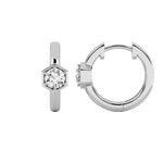 0.5CTW Round Shaped Lab Grown Diamond (F/VS) Hoop Earrings in 14K Gold