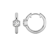0.5CTW Round Shaped Lab Grown Diamond (F/VS) Hoop Earrings in 14K Gold