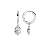 1CTW Pear Shaped Lab Grown Diamond (F/VS) Dangle Earrings in 14K Gold