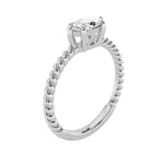 0.5CTW Marquise Shaped Lab Grown Diamond (F/VS) Petite Solitaire Engagement RING in 14K Gold