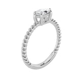 0.5CTW Marquise Shaped Lab Grown Diamond (F/VS) Petite Solitaire Engagement RING in 14K Gold