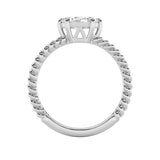 0.5CTW Marquise Shaped Lab Grown Diamond (F/VS) Petite Solitaire Engagement RING in 14K Gold