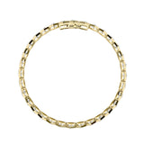 10CTW Round Shaped Lab Grown Diamond (F/VS) Bracelet in 14K Gold