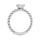 0.5CTW Emerald Shaped Lab Grown Diamond (F/VS) Petite Solitaire Engagement Ring in 14K Gold