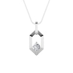 0.25CTW Round Shaped Lab Grown Diamond (F/VS) Fancy Pendant in 14K White Gold