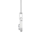 0.25CTW Round Shaped Lab Grown Diamond (F/VS) Fancy Pendant in 14K White Gold