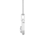 0.25CTW Round Shaped Lab Grown Diamond (F/VS) Fancy Pendant in 14K White Gold
