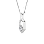 0.25CTW Round Shaped Lab Grown Diamond (F/VS) Fancy Pendant in 14K White Gold