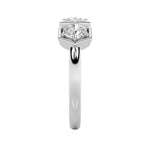 1CTW Round Shaped Lab Grown Diamond (F/VS) Three Stone Ring in 14K Gold