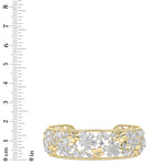 23.5CTW Mix Shaped Lab Grown Diamond (F/VS) Fancy Flower Bracelet in 14K Gold