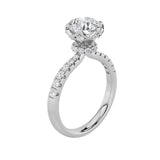 2CTW Round Shaped Lab Grown Diamond (F/VS) Solitaire Engagement Ring in 14K Gold