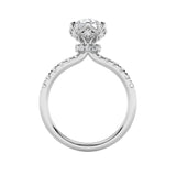 2CTW Round Shaped Lab Grown Diamond (F/VS) Solitaire Engagement Ring in 14K Gold