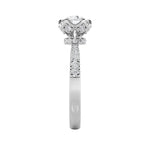 2CTW Round Shaped Lab Grown Diamond (F/VS) Solitaire Engagement Ring in 14K Gold