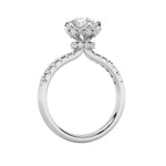 2CTW Round Shaped Lab Grown Diamond (F/VS) Solitaire Engagement Ring in 14K Gold