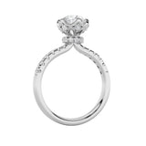 2CTW Round Shaped Lab Grown Diamond (F/VS) Solitaire Engagement Ring in 14K Gold