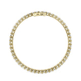 10CTW Emerald Shaped Lab Grown Diamond (F/VS) Bracelet in 14K Gold