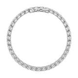 15CTW Oval Shaped Lab Grown Diamond North South Bracelet in 14K Gold (F/VS)