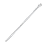 15CTW Oval Shaped Lab Grown Diamond North South Bracelet in 14K Gold (F/VS)