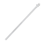 15CTW Oval Shaped Lab Grown Diamond North South Bracelet in 14K Gold (F/VS)